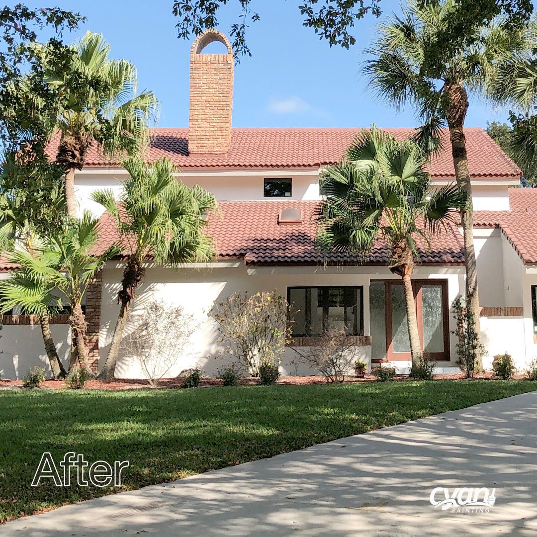 exterior paint job after